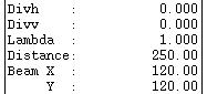 (Image of crystal parameter panel)